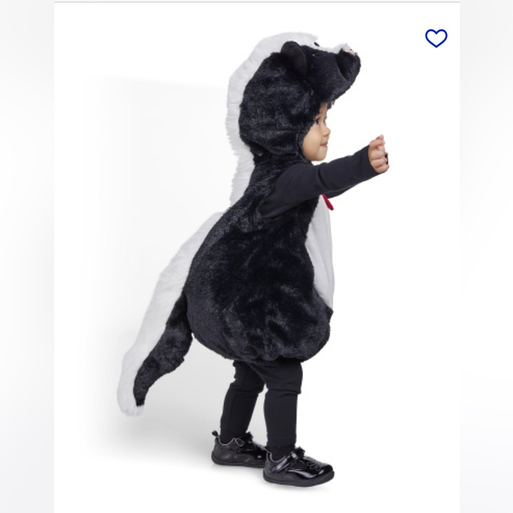 Adorable Skunk Costume for Kids - Black and White